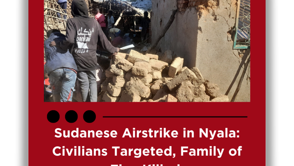 Sudanese Airstrike in Nyala: Civilians Targeted, Family of Five Killed