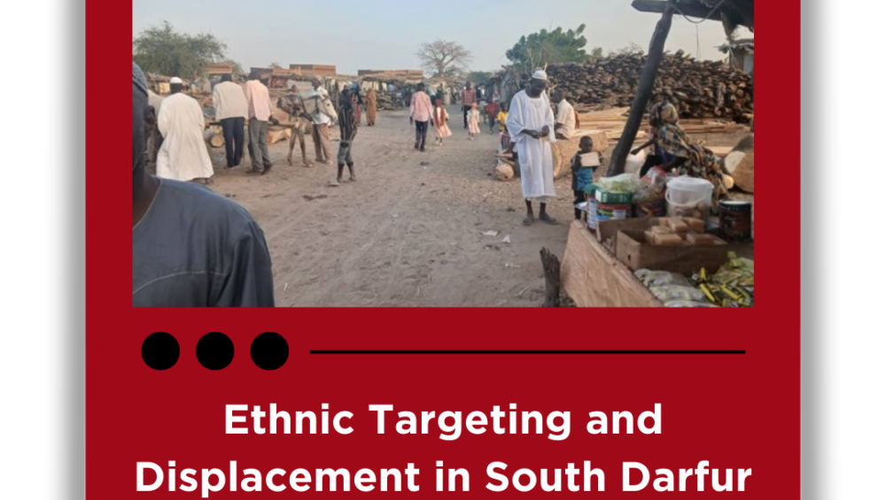 Ethnic Targeting and Displacement in South Darfur