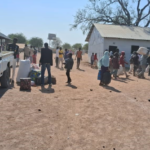 Wedwill Camp engulfed in flames, symbolizing the insecurity and devastation faced by Sudanese refugees in South Sudan. (Photo Credit: [DNHR])