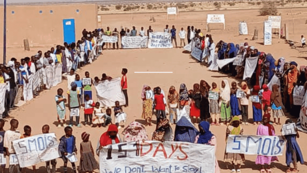 Sudanese refugees in Agadez camp