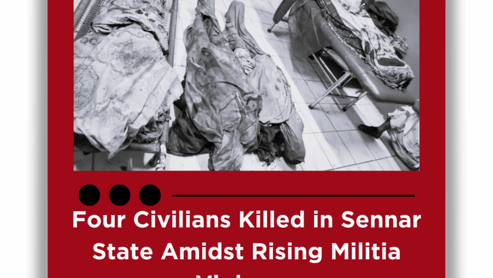Four Civilians Killed in Sennar State Amidst Rising Militia Violence